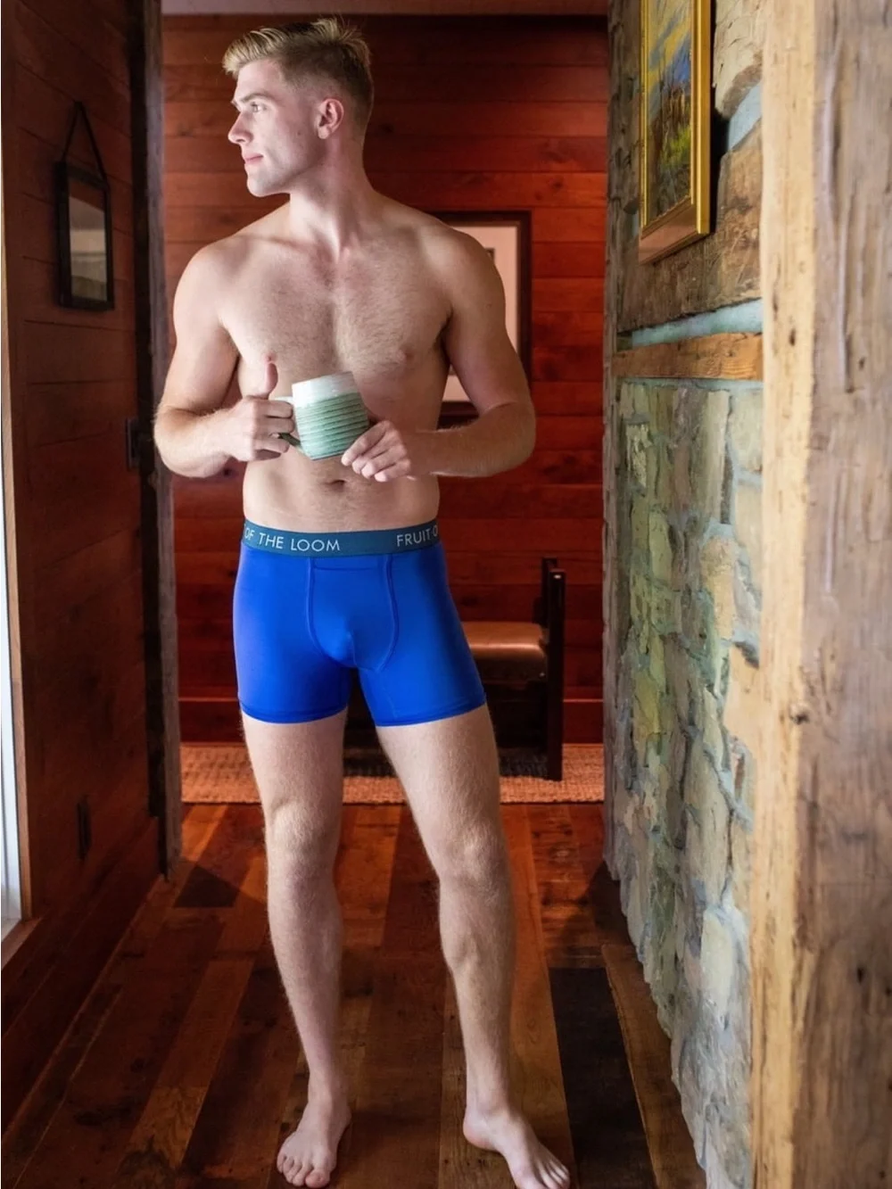 Fruit of the Loom Men’s 3-Pack 360 Stretch Boxer Briefs Navy / blue/Royal Blue